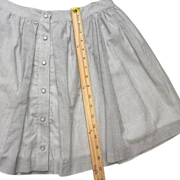 BCBG Generation Striped Button-Front Mini Skirt - Picture 7 of 8